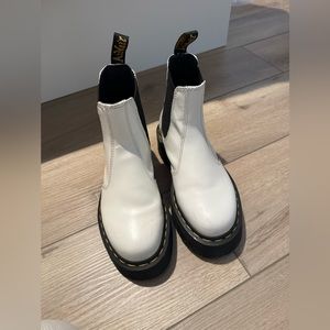 White platform Dr. Martens